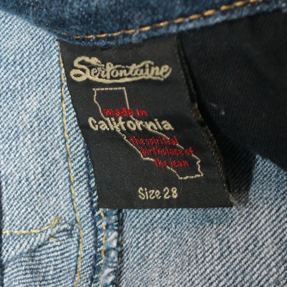 Vintage Serfontaine Bootcut Midrise Womens Jeans sz 28 Distressed - Picture 6 of 7